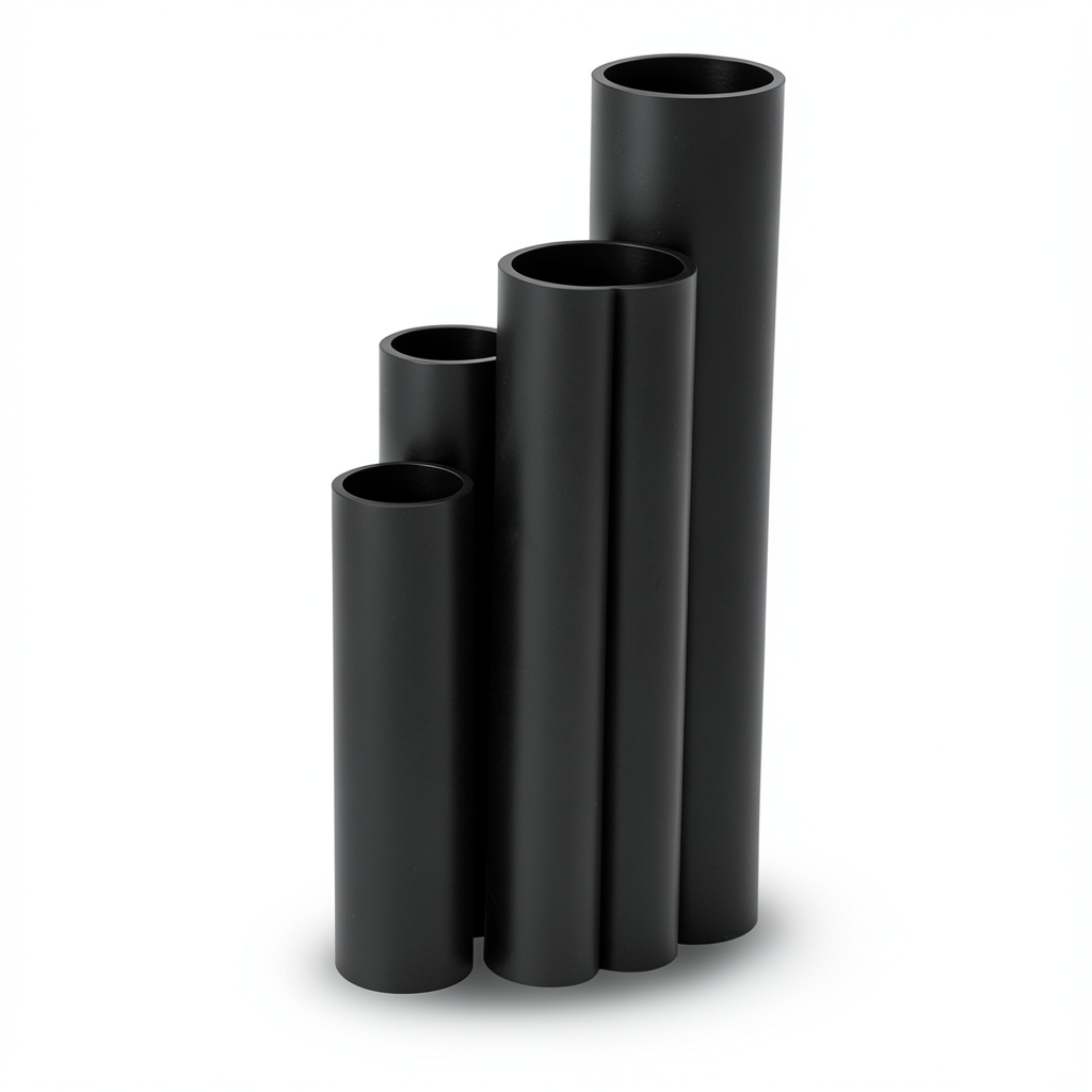 HDPE Pipes SDR 26 140 mm Diameter 5.4 mm Thickness Black