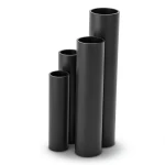 مواسير HDPE SDR 26 قطر خارجي 180 مم سمك 6.9 مم لون أسود
