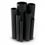 UPVC Pipes Modern Technology Nominal Pressure 21.7  Bar Size 1 ½ inch Thickness 3.58  mm Black Colour