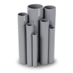 UPVC Pipes Pressure 10 Bar Outside Diameter 250 mm Thickness 11.9 mm Gray