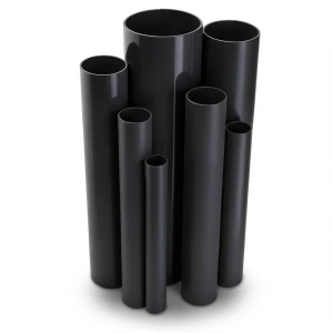 مواسير UPVC ضغط 10 بار قطر خارجي 250 مم سمك 11.9 مم لون اسود