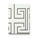 Italian Geometric Wallpaper 10m x 0.70m Off White, Model Z76001