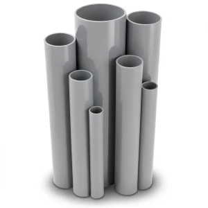 UPVC Pipes Pressure 16 Bar Outside Diameter 250 mm Thickness 18.6 mm Gray