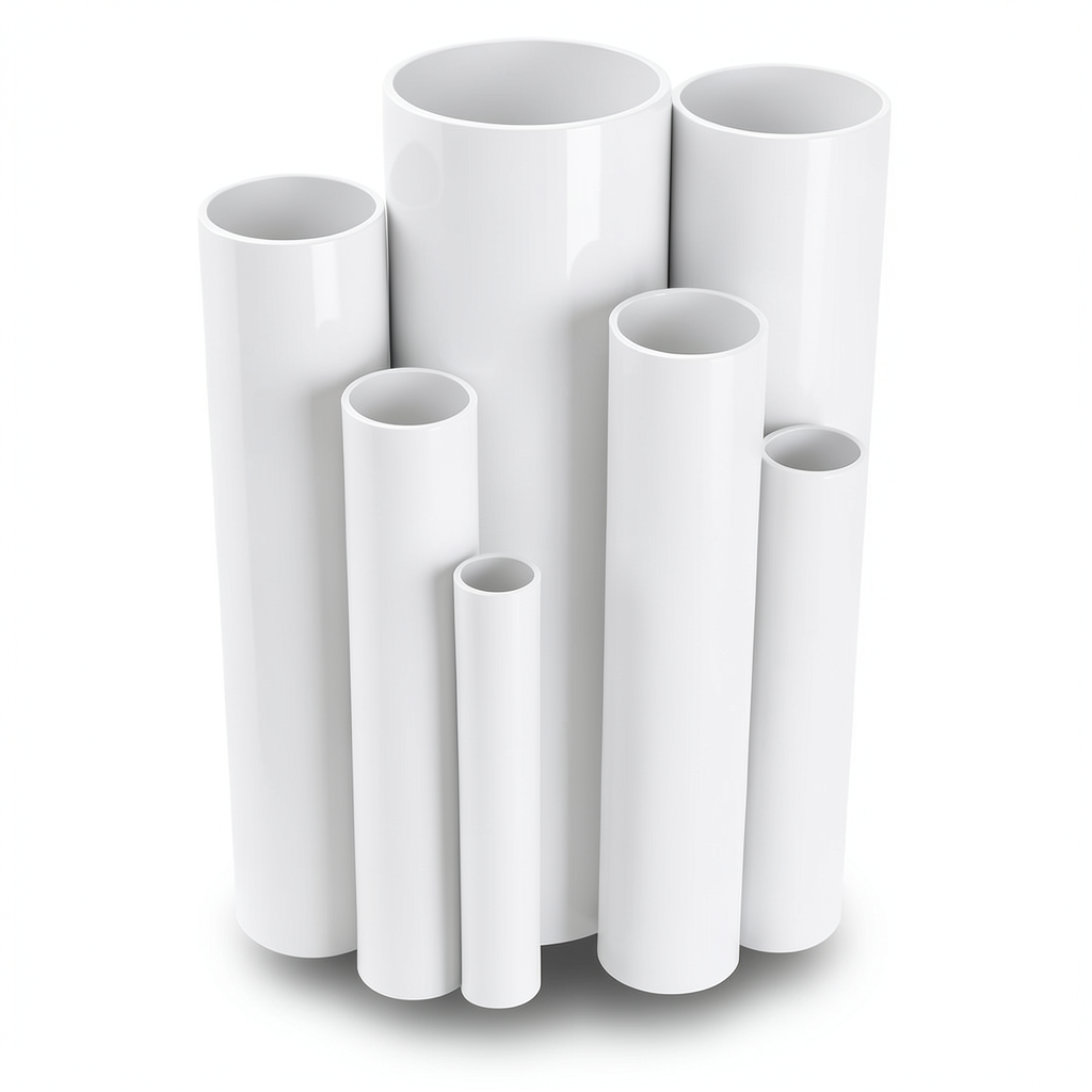 مواسير UPVC ضغط 16 بار قطر خارجي 280 مم سمك 20.8 مم لون أبيض