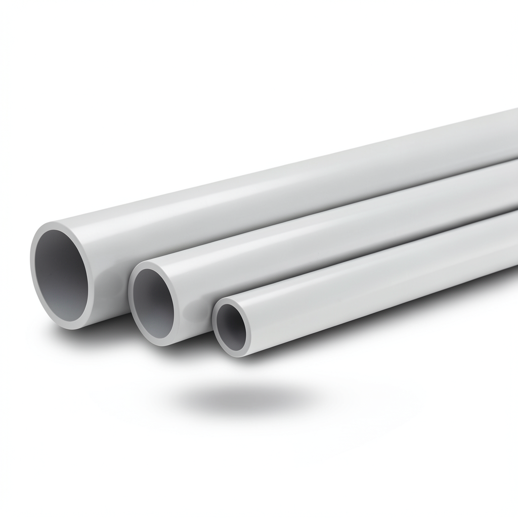 UPVC Pipes Schedule 80 Size 2 Inch Thickness 5.54 mm Light Gray