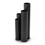 مواسير HDPE نسبة الأبعاد القياسية 26 قطر خارجي 400 مم سمك 15.3 مم لون أسود