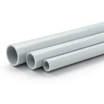مواسير UPVC جدول 80 مقاس ¾ إنش سمك 3.91 مم لون رمادي فاتح