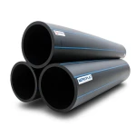 مواسير HDPE نيبروبلاست PE 80 ضغط 16 بار قطر خارجي 250 مم سمك 27.9 مم لون أسود | نيبروبلاست