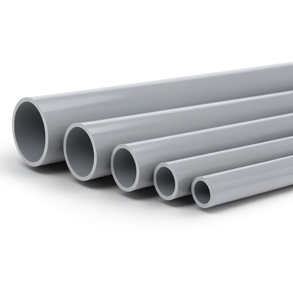 UPVC Pipes Nominal Pressure 4 Bar Outside Diameter 75 mm Thickness 1.8 mm Gray