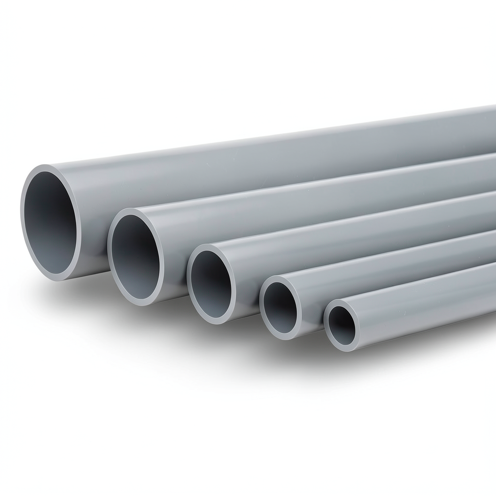 UPVC Pipes Nominal Pressure 4 Bar Outside Diameter 110 mm Thickness 2.2 mm Gray