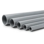 UPVC Pipes Nominal Pressure 4 Bar Outside Diameter 125 mm Thickness 2.5 mm Gray