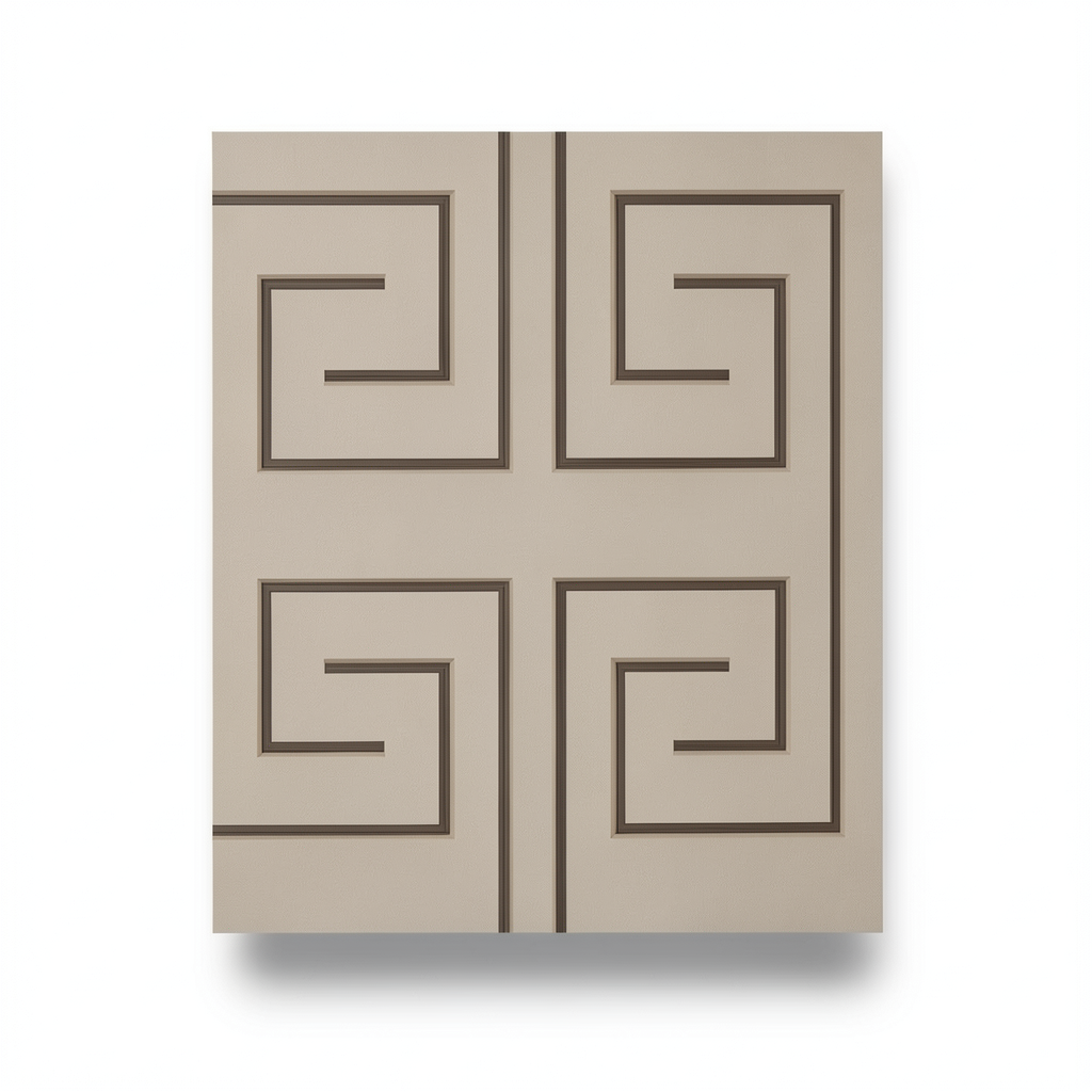 Geometric Wallpaper 10m x 0.70m Light Brown, Model Z76014