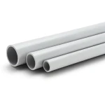 UPVC Pipes Schedule 80 Size 2 Inch Thickness 5.54 mm Light Gray