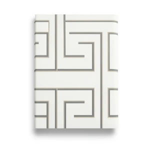 Italian Geometric Wallpaper 10m x 0.70m Off White, Model Z76001