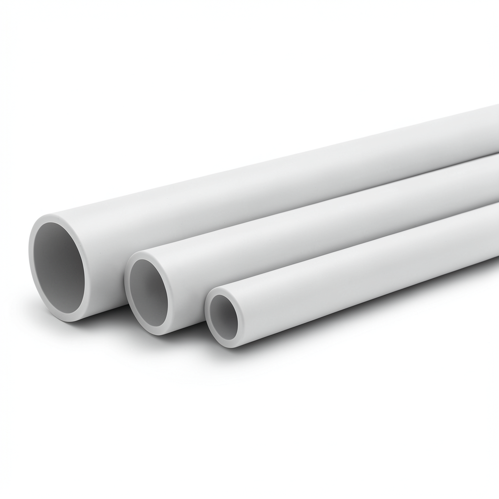 مواسير UPVC جدول 80 مقاس ¾ إنش سمك 3.91 مم لون رمادي فاتح