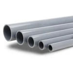 مواسير UPVC ضغط 2 بار قطر خارجي 110 مم سمك 1.8 مم لون رمادي