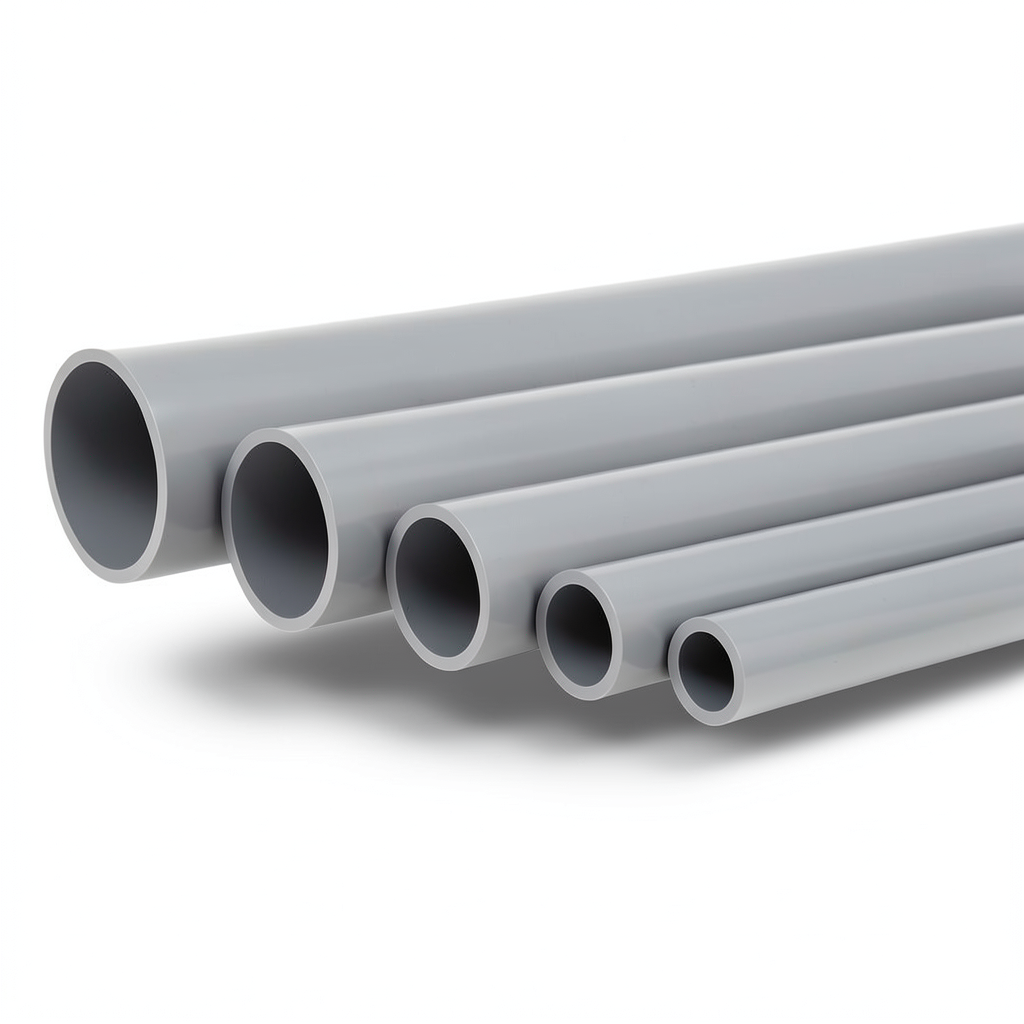 UPVC Pipes Nominal Pressure 4 Bar Outside Diameter 75 mm Thickness 1.8 mm Gray
