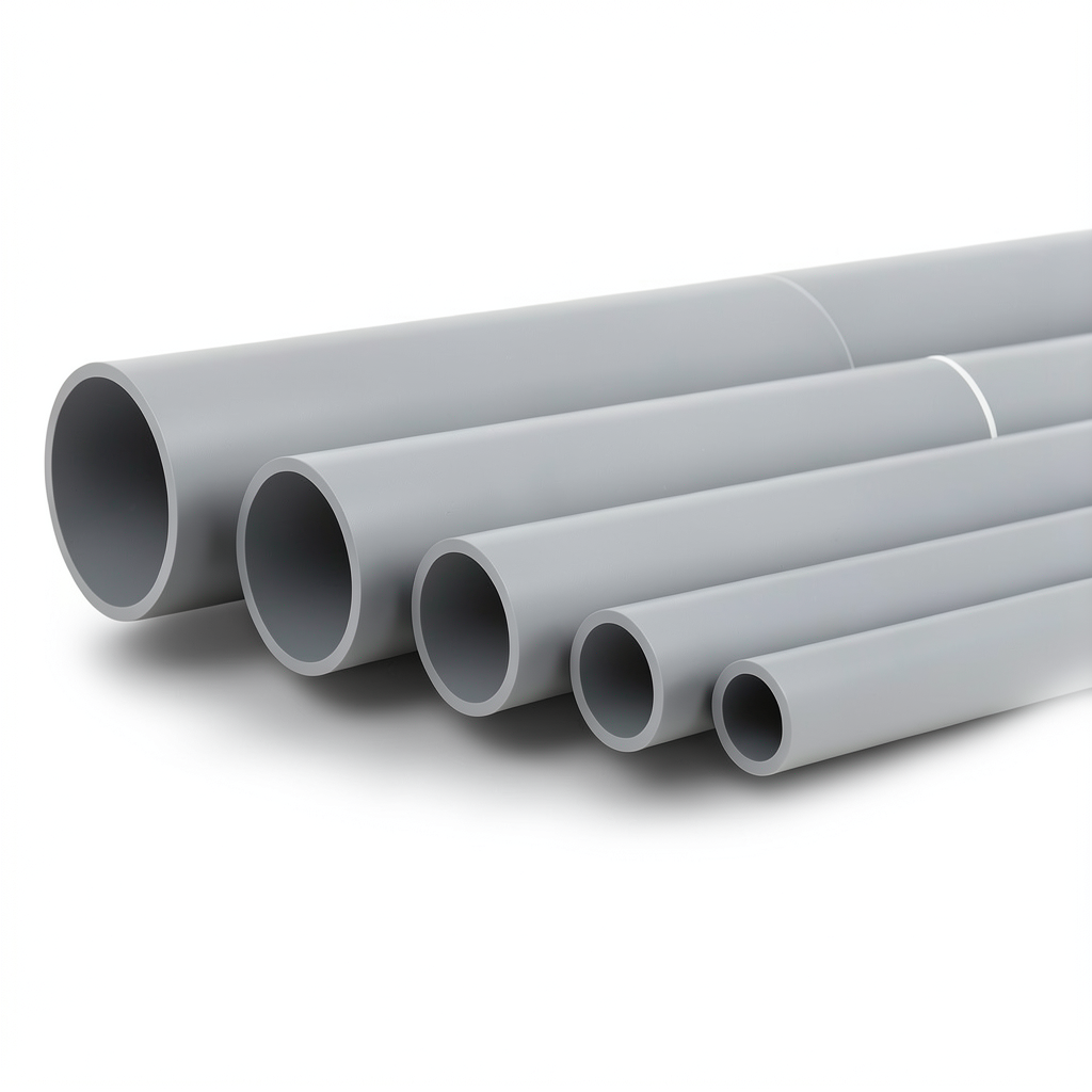 UPVC Pipes Nominal Pressure 4 Bar Outside Diameter 110 mm Thickness 2.2 mm Gray