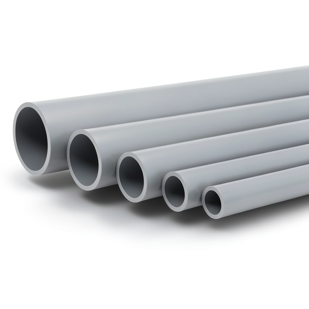 UPVC Pipes Nominal Pressure 4 Bar Outside Diameter 140 mm Thickness 2.8 mm Gray