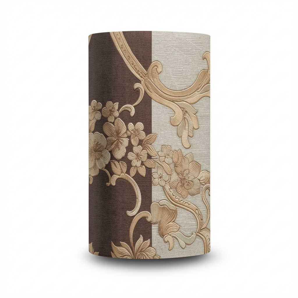 Classic Wallpaper Length 10m, Width 0.70m, Brown With Beige Color