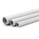 مواسير UPVC جدول 80 مقاس 1 إنش سمك 4.55 مم لون رمادي فاتح