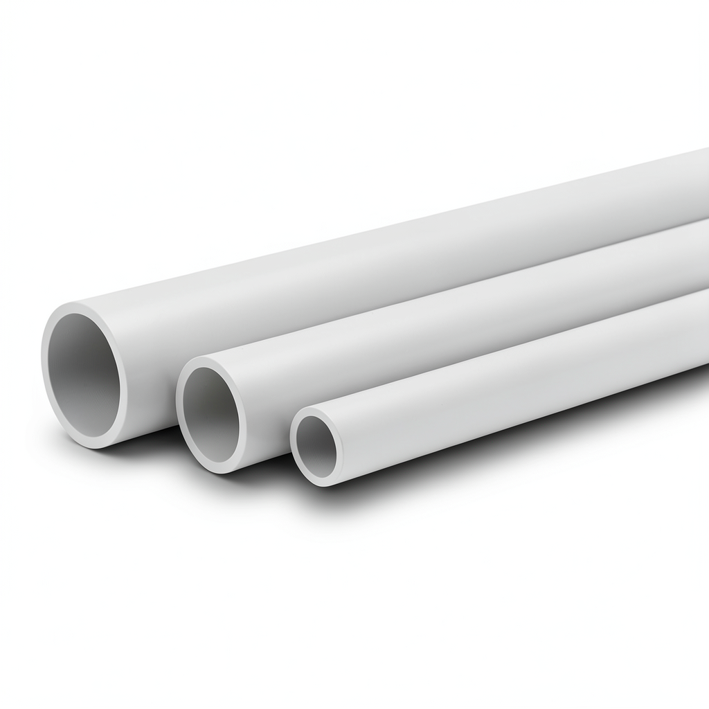 مواسير UPVC جدول 80 مقاس ¾ إنش سمك 3.91 مم لون رمادي فاتح