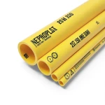 مواسير HDPE PE 100 ضغط 20 بار قطر 250 مم سمك 27.9 مم لون أصفر | نيبروبلاست