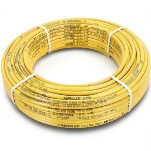 أنابيب HDPE PE 80 ضغط 16 بار قطر خارجي 125 مم سمك 14 مم لون أصفر | نيبروبلاست