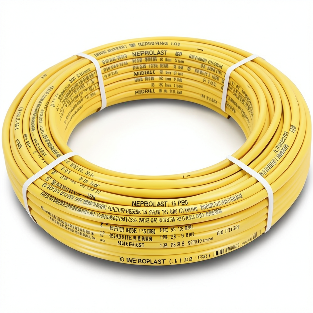 HDPE Pipes PE 80 Pressure 16 Bar Outside Diameter 125 mm Thickness 14 mm Yellow | NEPROPLAST