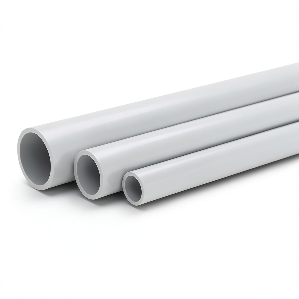 UPVC Pipes Schedule 80 Size 1 ½ inch Thickness 5.08 mm Light Gray