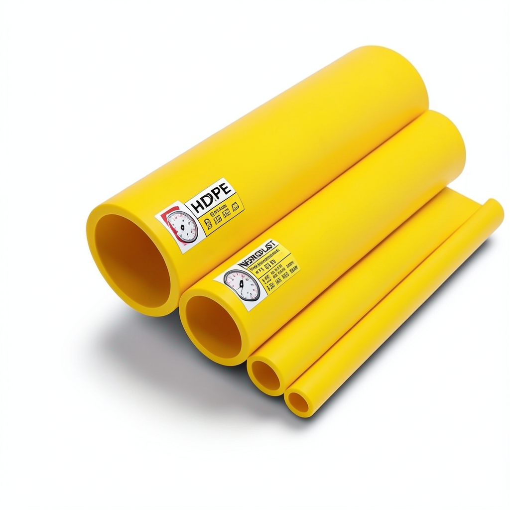 مواسير HDPE نيبروبلاست PE 100 ضغط 20 بار قطر خارجي 280 مم سمك 31.3 مم لون أصفر | نيبروبلاست