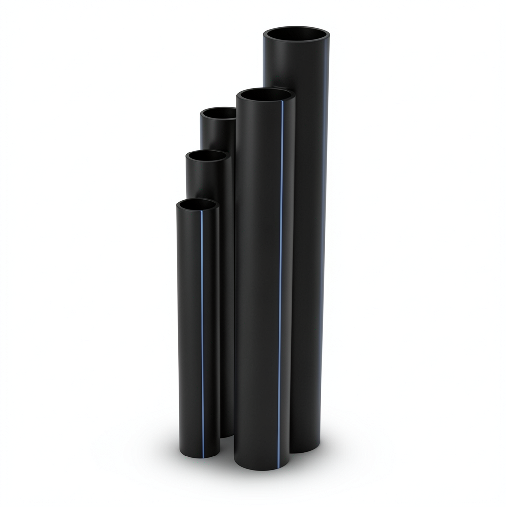 مواسير HDPE SDR 11 قطر خارجي 20 مم سمك 1.9 مم لون أسود