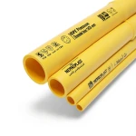 مواسير HDPE PE 80 ضغط 16 بار قطر خارجي 140 مم سمك 15.7 مم لون أصفر | نيبروبلاست