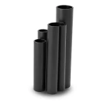 مواسير HDPE نسبة الأبعاد القياسية SDR 11 قطر خارجي 160 مم سمك 14.6 مم لون أسود