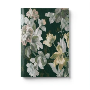 Floral Wallpaper 10 m x 0.70 m Dark Green, Model 13058