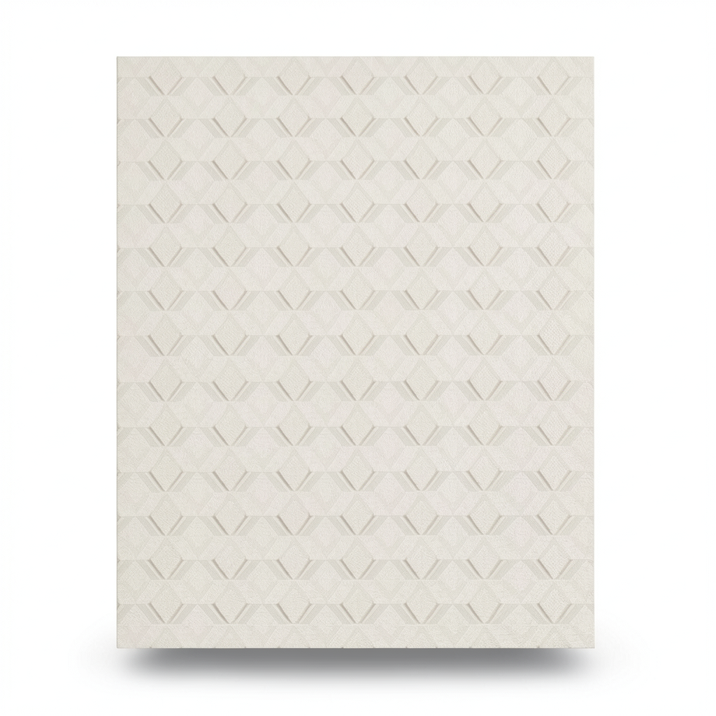 Italian Geometric Wall Covering 10m x 0.70m Light Beige, Model Z76011