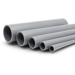 UPVC Pipes Nominal Pressure 4 Bar Outside Diameter 200 mm Thickness 4 mm Gray