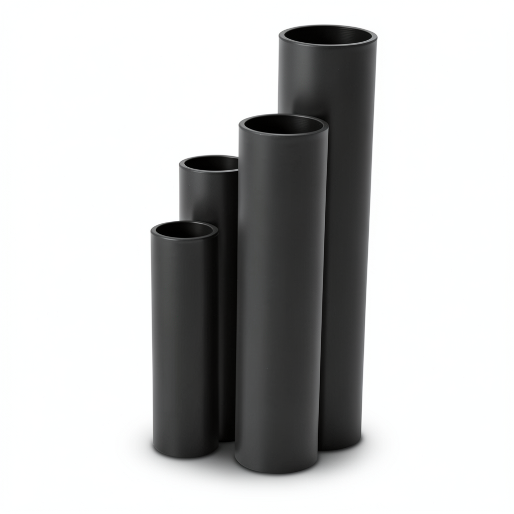HDPE Pipes SDR 11 Outside Diameter 110 mm Thickness 10 mm Black