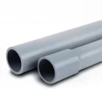 مواسير بلاستيك UPVC الوطنى ضغط 10 بار  قطر خارجي 200 مم سمك 9.60 مم لون رمادي