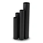 مواسير HDPE SDR 11 قطر خارجي 140 مم سمك 12.7 مم لون أسود