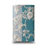 Classic Wallpaper Length 10m, Width 0.70m, Turquoise with Beige Color, Model rc16076