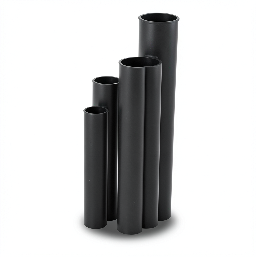 مواسير HDPE نسبة الأبعاد القياسية 11 قطر خارجي 180 مم سمك 16.4 مم أسود