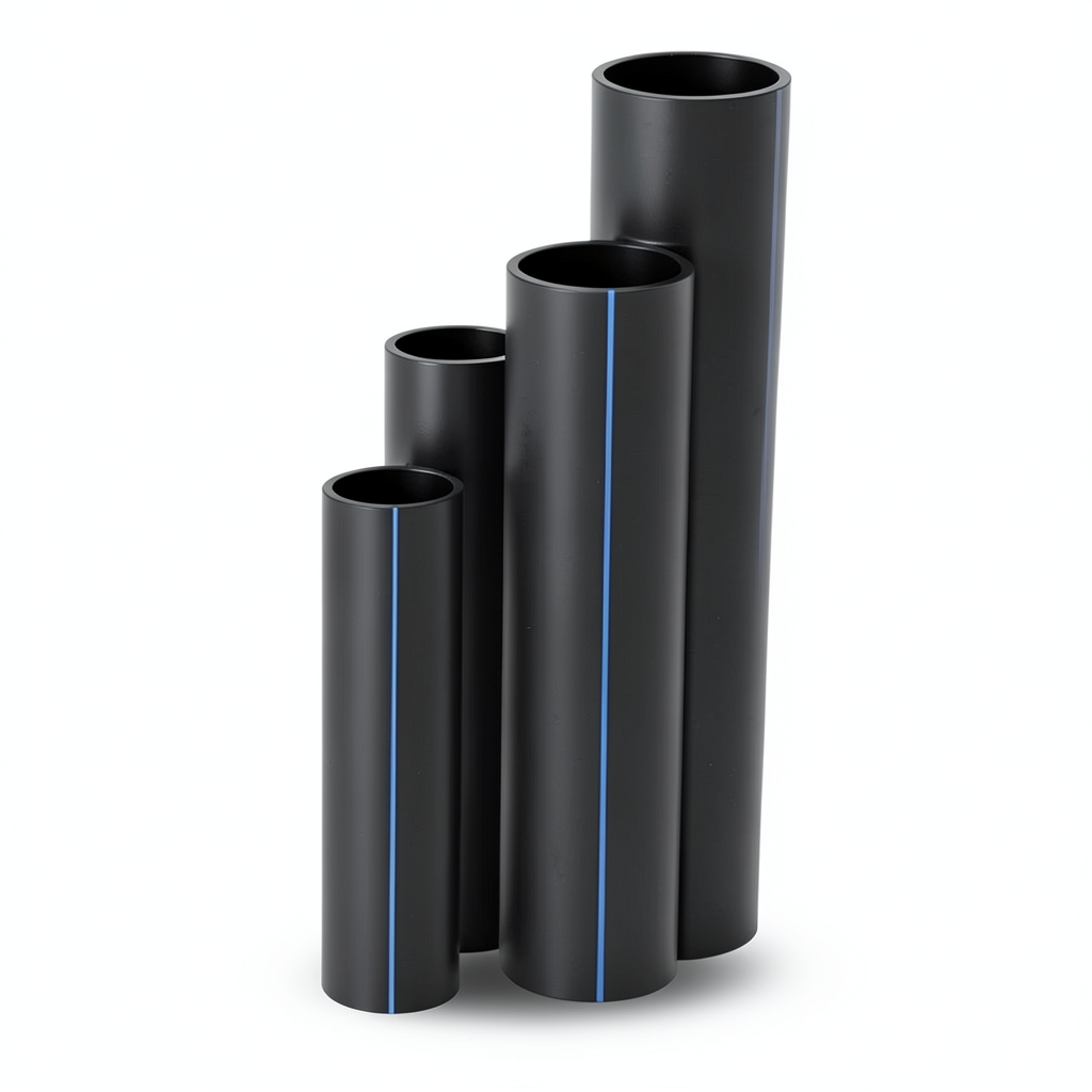 Al-Jawdah HDPE Pipes SDR 11 Outside Diameter 200 mm Thickness 18.2 mm Black