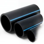 مواسير HDPE الوطني لشبكات المياه  ضغط 20 بار قطر خارجي 110 مم سمك 8.1 مم لون اسود