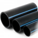 أنابيب HDPE الوطني لشبكات المياه  ضغط 20 بار قطر خارجي 125 مم سمك 9.2 مم لون اسود