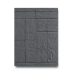 German Wallpaper 10m x 0.53m Dark Gray Color, Model 524314