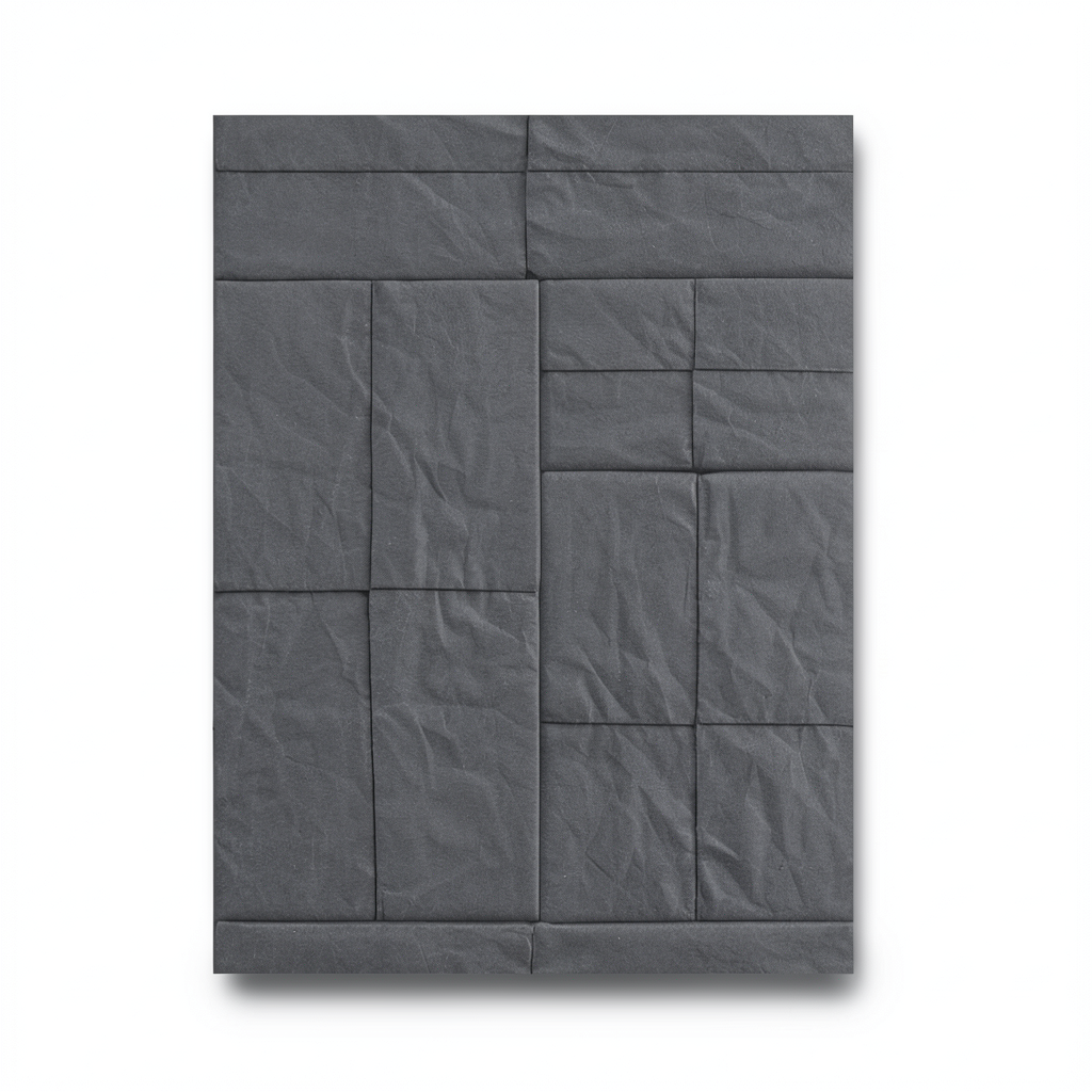 German Wallpaper 10m x 0.53m Dark Gray Color, Model 524314