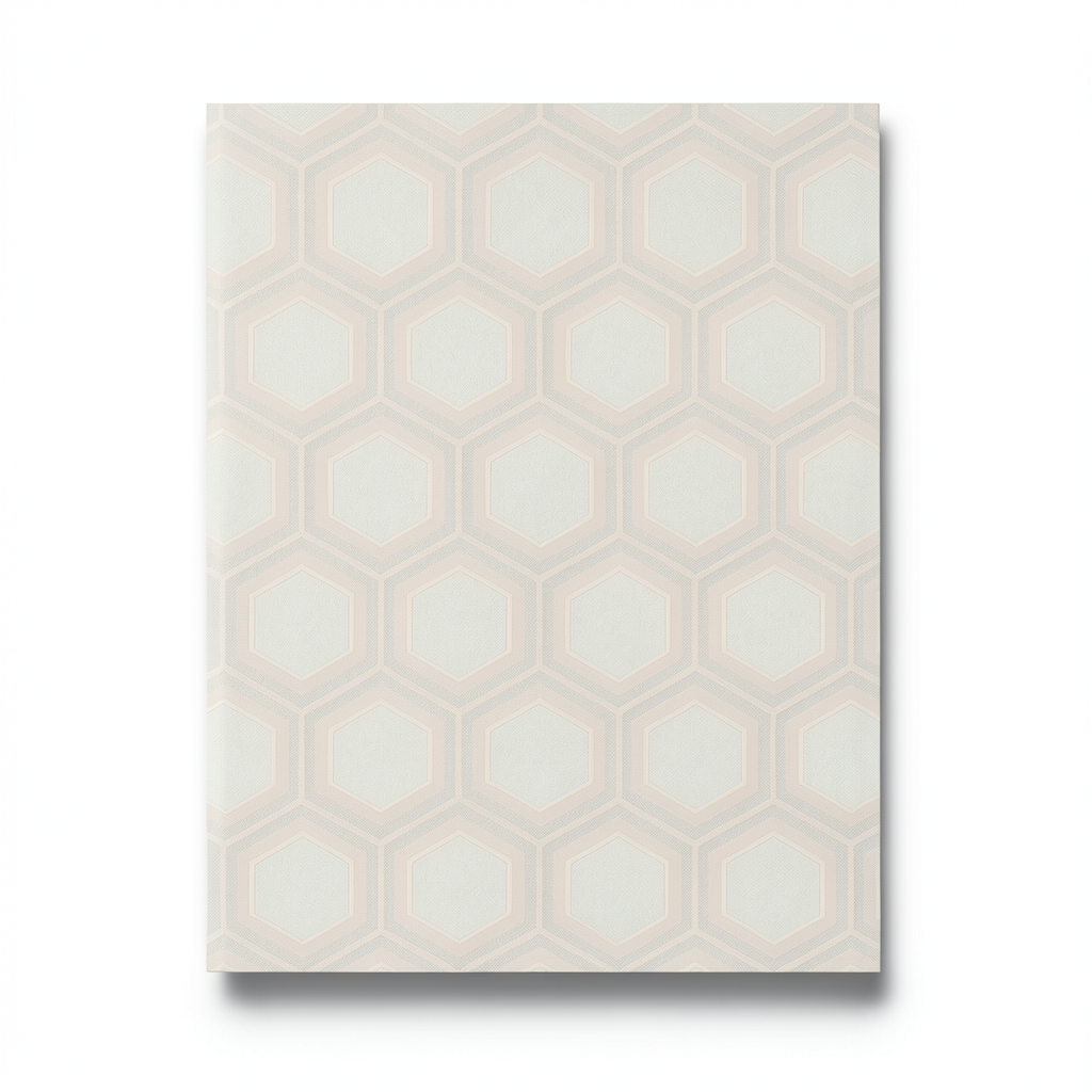 Italian Geometric Wallpaper 10m x 0.70m Light Beige, Model Z76010
