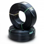 أنابيب HDPE  نيبروبلاست PE 80 ضغط 8 بار قطر خارجي 25 مم سمك 1.8 مم لون اسود