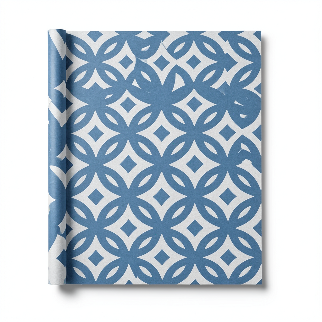 German Wall Covering 10m x 0.53m Blue, Model 524703